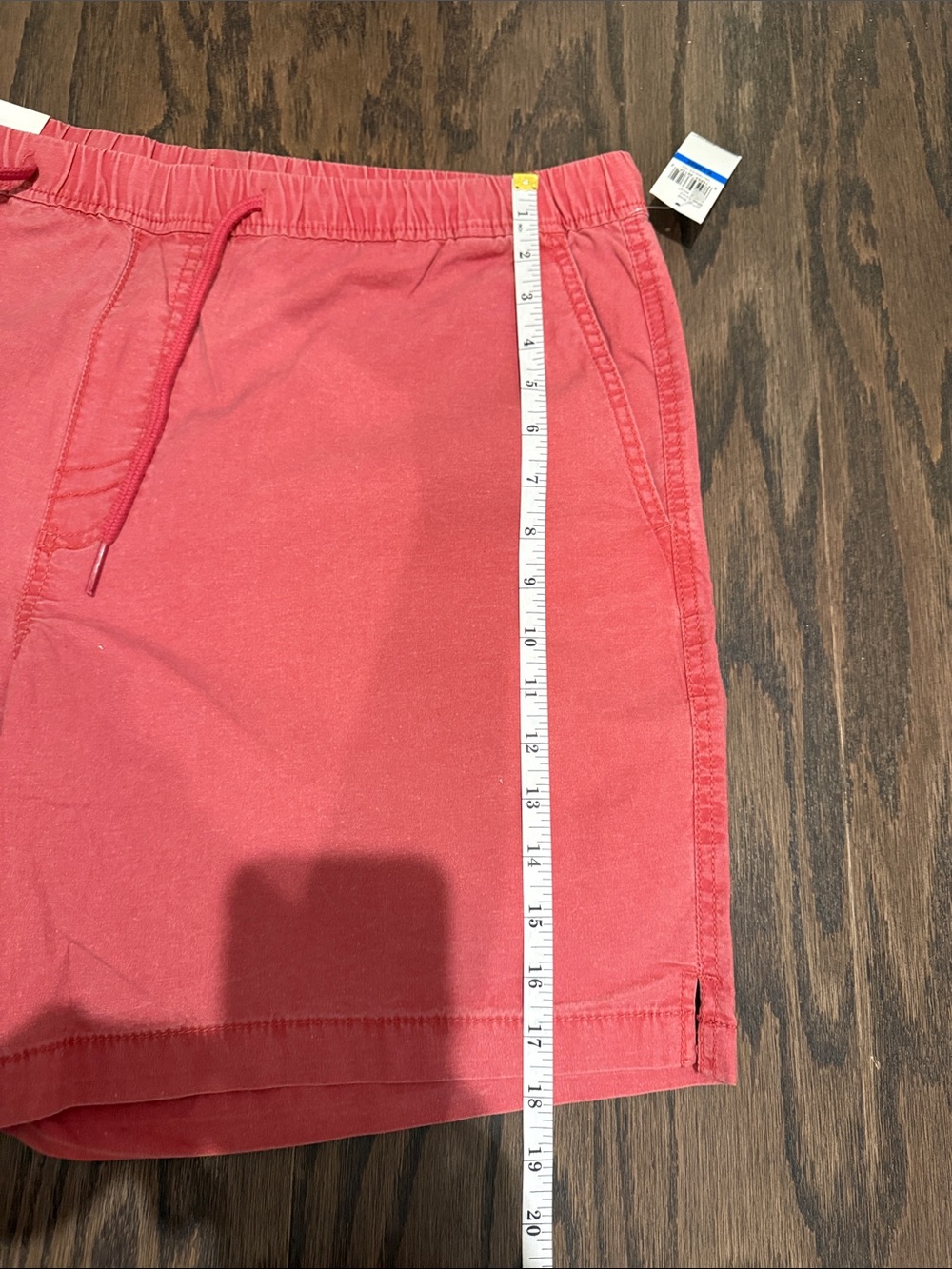 Izod Saltwater Stretch Coral-Red Flat Front Shorts - Picture 3 of 7